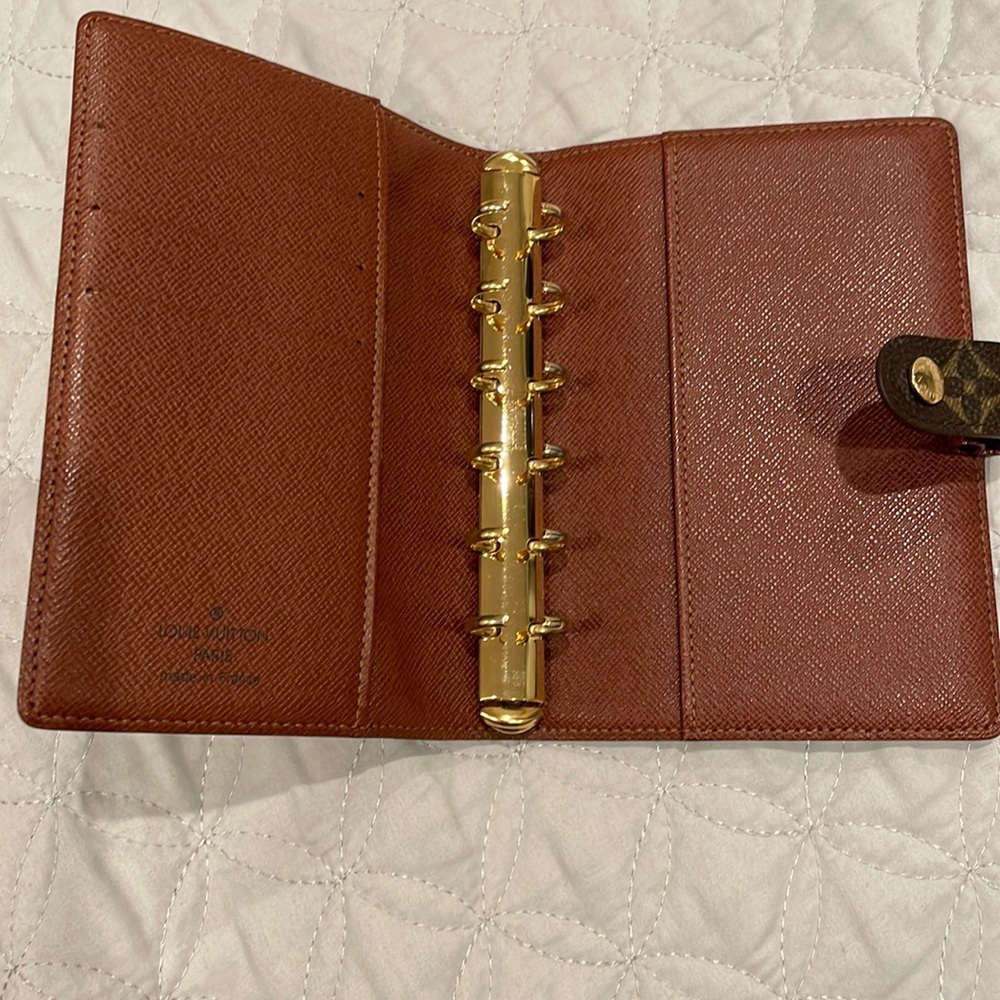 Authentic Louis Vuitton Agenda small PM with Krause fasteners